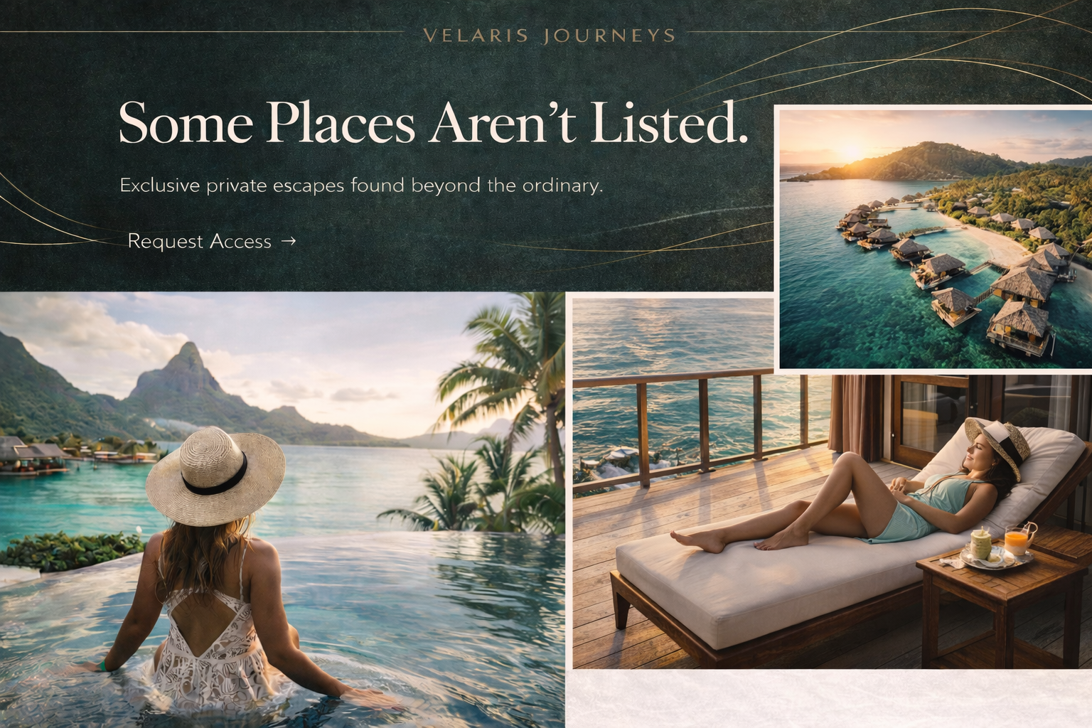 Luxury travel — landing page