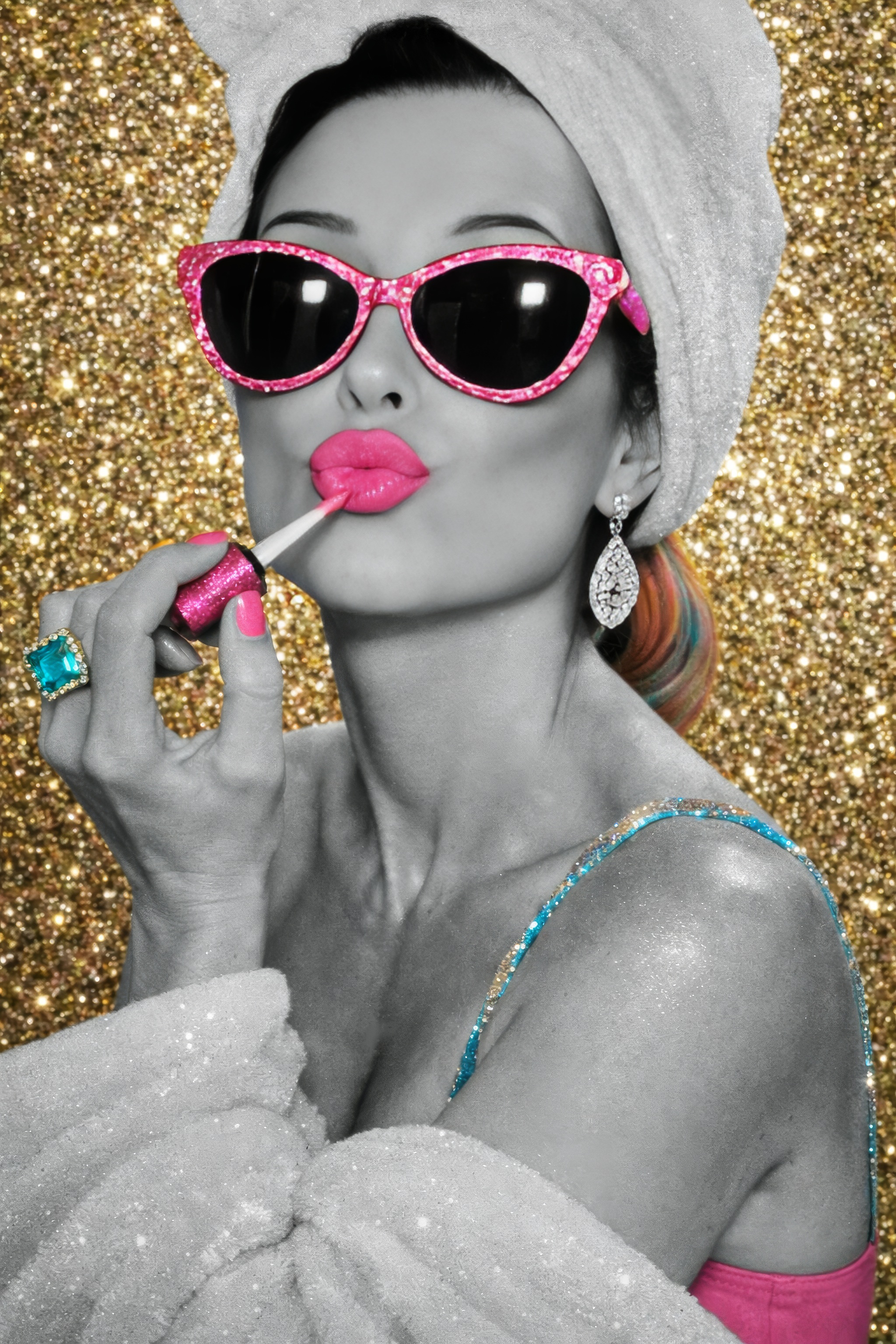 Glitter lipgloss glam