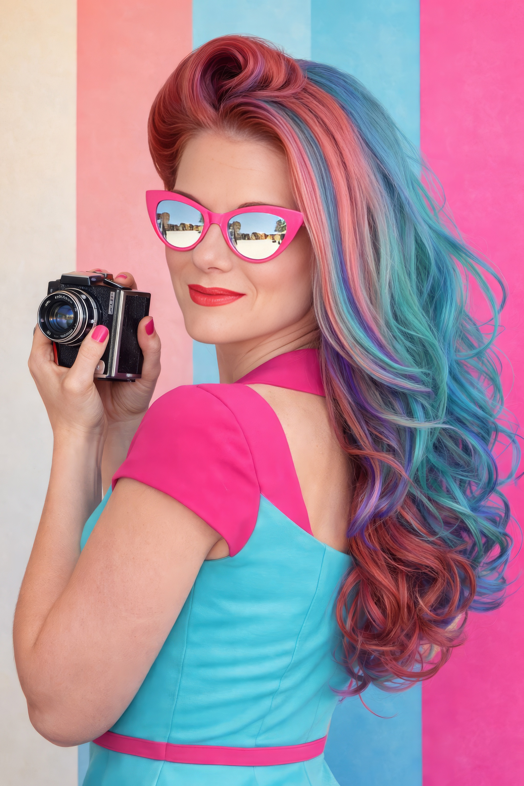 Over the shoulder camera