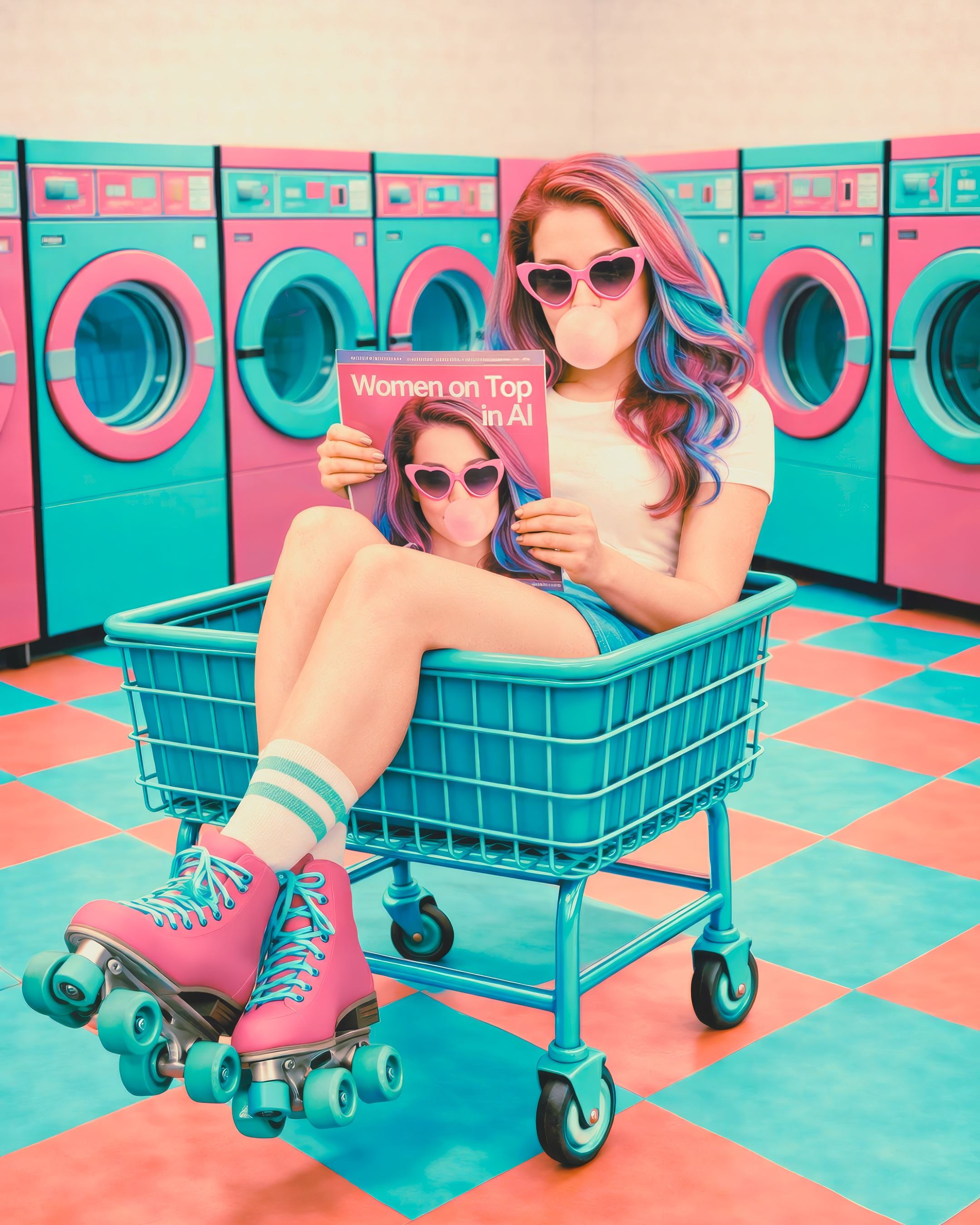 Retro laundry skates